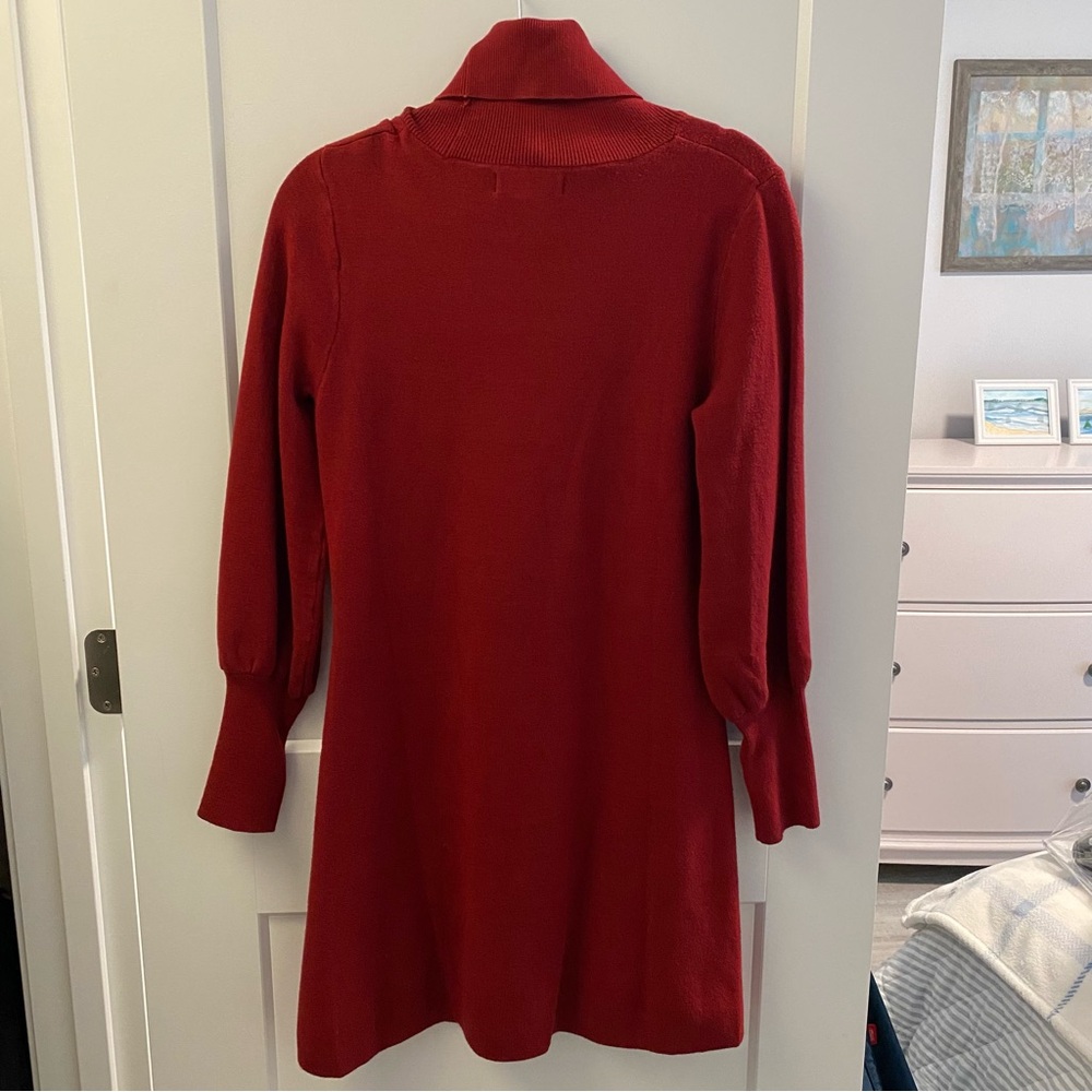 Tahari Turtleneck Sweater Dress - Picture 2 of 5